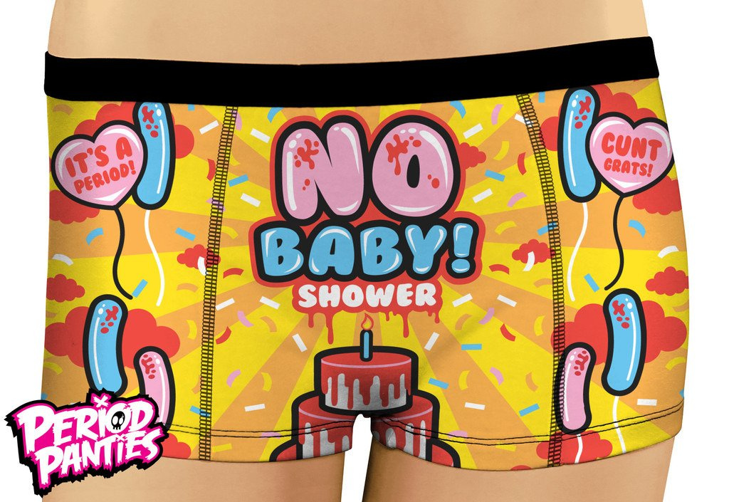 MAJTKI PERIOD PANTIES - NO BABY SHOWER BOYSHORT