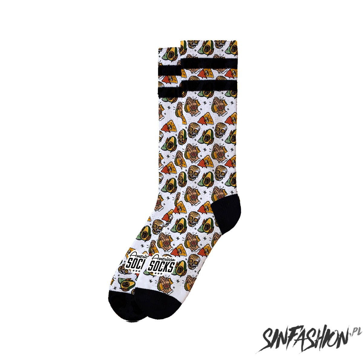 Skarpetki American Socks  Taco Life Mid High Signature